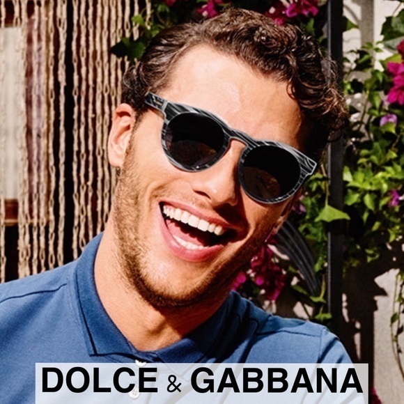 Dolce & Gabbana Other - NEW Dolce & Gabbana 51mm Sunglasses Black Gray Striped Eyewear 100% Authentic